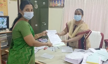 AIADMK -  திருமதி பானுமதி சண்முகசுந்தரம் வேட்பு மனு தாக்கல் செய்தார்