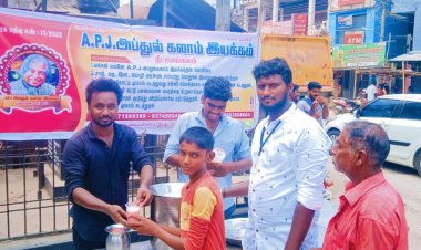 A.P.J.அப்துல் கலாம் இயக்கம் சார்பாக நீர்மோர் மற்றும் பழங்கள் வழங்கும் விழா