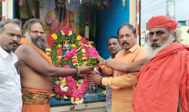 அனைத்திந்திய இந்து திருக்கோயில்கள் பாதுகாப்பு சங்கம் காவேரி ரத யாத்திரைக்கு திருச்சியில் சிறப்பான வரவேற்பு