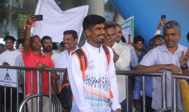 கோவை வீரர் சுப்பிரமணிக்கு உற்சாக வரவேற்பு