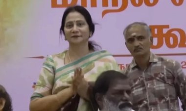 முதல் முறையாக கட்சி மேடையில் ராமதாஸ் மகள் ஸ்ரீ காந்தி: தந்தைக்கு துணையாக நேரடி அரசியல்