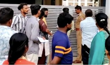 குரூப் 4 தேர்வு மையத்திற்கு தாமதமாக வந்தவர்களுக்கு அனுமதி மறுப்பு - தேர்வர்கள் வாக்குவாதம்