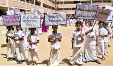 காமராஜரின் 123 திட்டங்கள்: கோவை பள்ளி மாணவர்களின் நெகிழ்ச்சி கொண்டாட்டம்