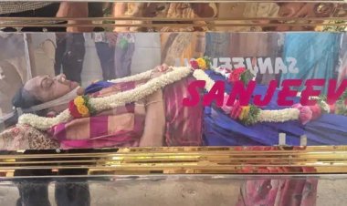 சரோஜா தேவியின் இறுதி ஊர்வலம் துவங்கியது: சொந்த ஊரில் அரசு மரியாதையுடன் இறுதிச்சடங்கிற்கு ஏற்பாடு