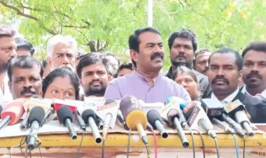 பா.ஜ.க-வுடன் இணங்கி செல்ல இ.பி.எஸ் அப்படி பேசுகிறார்: திருச்சியில் சீமான் பேட்டி