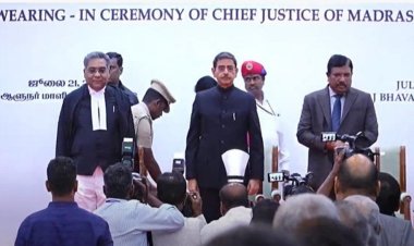 உயர் நீதிமன்ற தலைமை நீதிபதியாக எம்.எம்.ஸ்ரீவஸ்தவா பதவியேற்பு: ஆளுநர் ரவி பதவி பிரமாணம் செய்து வைத்தார்