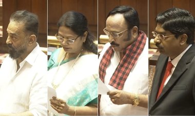 மாநிலங்களவை உறுப்பினராக கமல்ஹாசன் உட்பட தமிழகத்தைச் சேர்ந்த 4 பேர் பதவியேற்பு