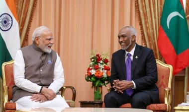 மாலத்தீவில் பிரதமர் மோடிக்கு உற்சாக வரவேற்பு