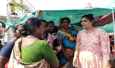 சென்னையில் தூய்மை பணியாளர்கள் போராட்டம்: நேரில் வந்து பாடகி சின்மயி ஆதரவு