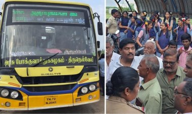 எங்கள் கஷ்டத்தை புரிந்து கொள்ளவில்லை' - எட்டயபுரம் அருகே அரசுப் பேருந்தில் ஏற மறுத்து போராடிய மாணவிகள்
