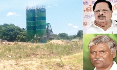 தடுப்பணை கட்டுவதாகச் சொல்லி பாலாற்றில் மணல் கடத்தல்! - அமைச்சருக்குப் பயந்து ஆக்‌ஷன் எடுக்காமல் இருக்கிறார்களா அதிகாரிகள்?