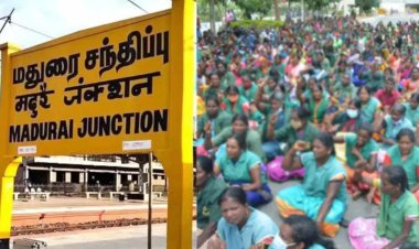 சென்னையை தொடர்ந்து மதுரையிலும் தூய்மை பணியாளர்கள் போராட்டம்