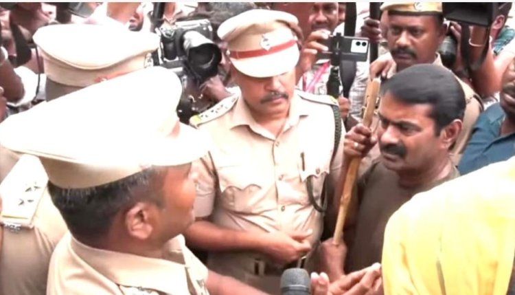 கால்நடைகள் மேய்ந்தால்தான் காடுகளில் தீ பரவாது: சீமான்