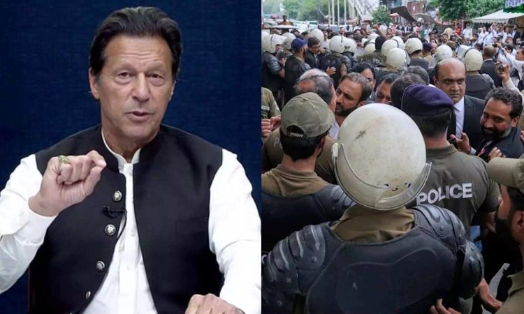 இம்ரான் கானை விடுவிக்ககோரி பாகிஸ்தானில் வெடித்த போராட்டம் - 500-க்கும் மேற்பட்டோர் கைது