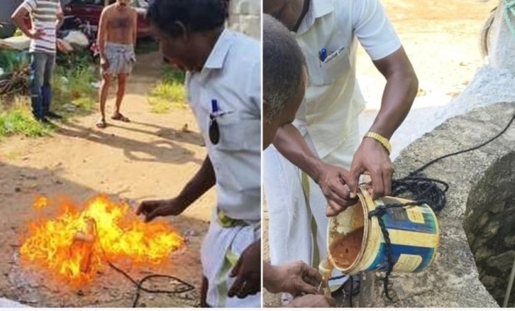 மார்த்தாண்டம் கிணற்று தண்ணீரில் பெட்ரோல், டீசல் கலந்ததால் பரபரப்பு