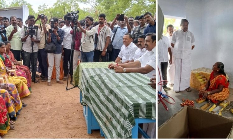 அதிமுக ஆட்சி அமைந்த உடன் பட்டாசு தொழிலாளர்களுக்கு கான்கிரீட் வீடுகள் கட்டி தரப்படும்: இபிஎஸ் உறுதி