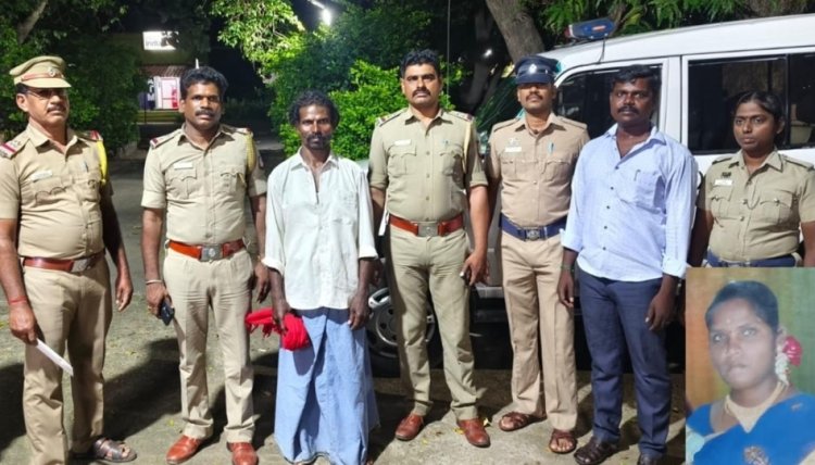 ஆரணி அருகே பெண்ணை கொன்று புதைத்தவர் கைது