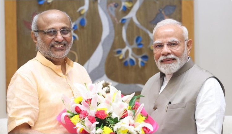 குடியரசு துணைத் தலைவர் வேட்பாளர் சி.பி.ராதாகிருஷ்ணன் உடன் பிரதமர் மோடி சந்திப்பு
