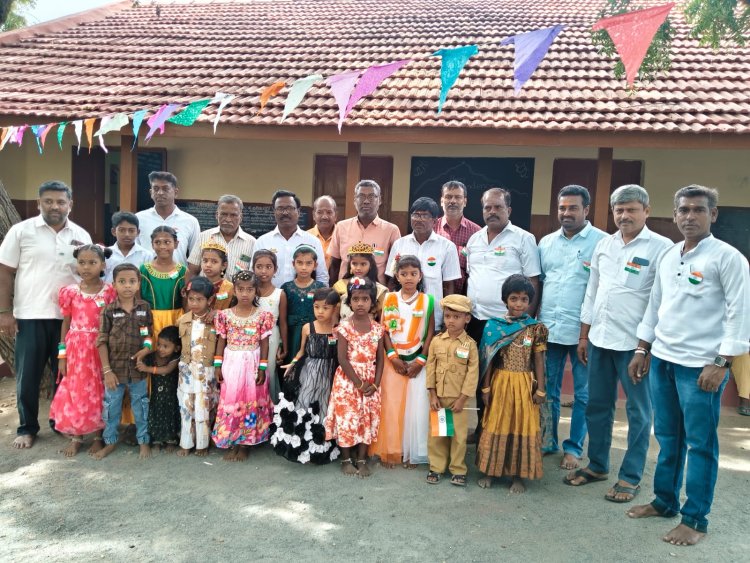 முதலிபாளையம் அரசு தொடக்கப்பள்ளியில் 80வது சுதந்திர தின விழா
